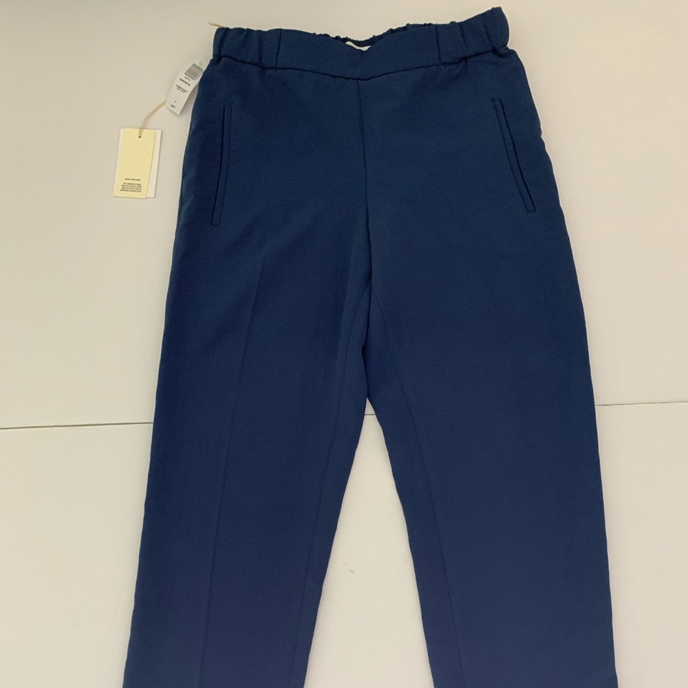 Wilfred Aritzia Navy Blue Darontal Crepe Ankle Sz4